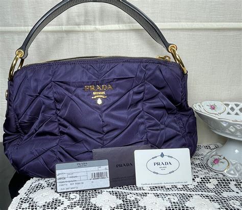 prada milano bag blue